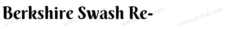 Berkshire Swash Re字体转换